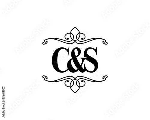 Letter C&S With Ornament Frame logo Design 021