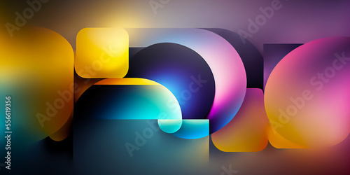 Background image, abstract art, gradient, light, color, digital illustration