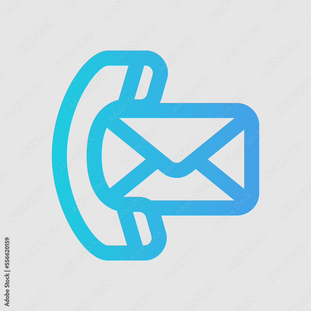 Contact us icon in gradient style, use for website mobile app presentation Contact us icon in gradient style, use for website mobile app presentation