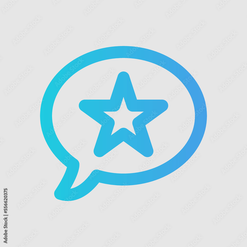 Rating icon in gradient style, use for website mobile app presentation Rating icon in gradient style, use for website mobile app presentation