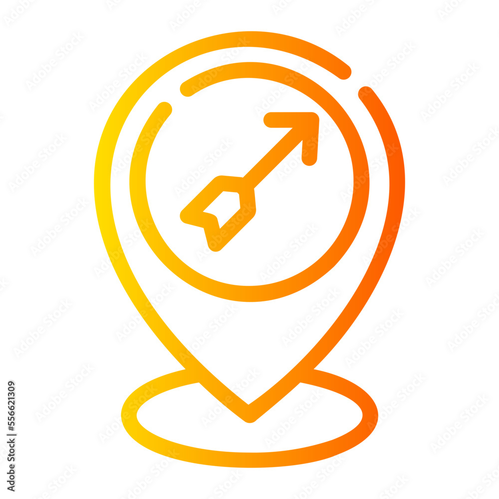 location gradient icon
