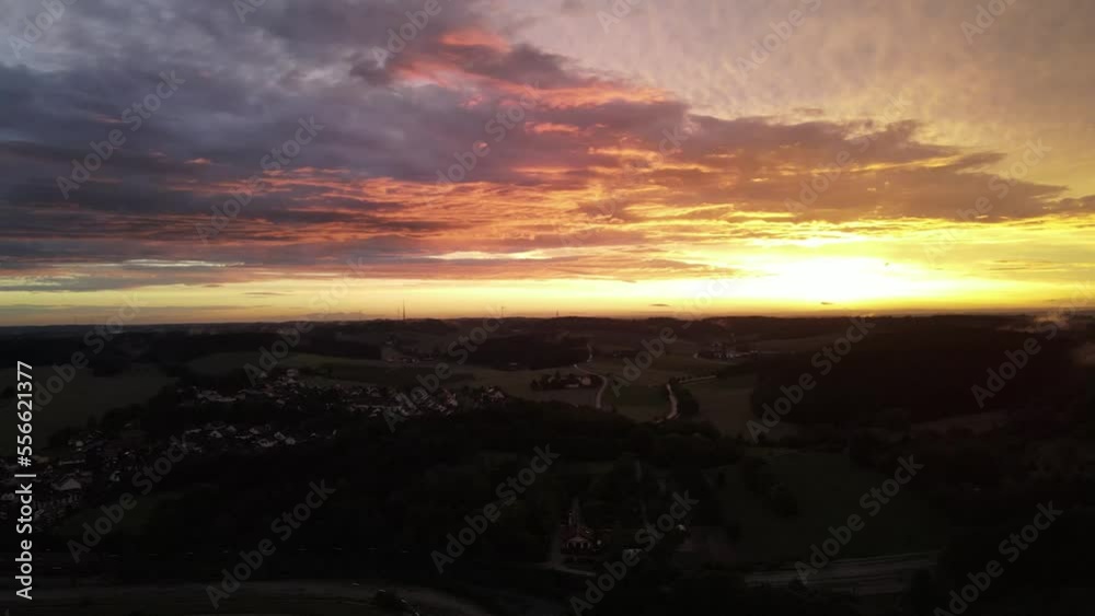 Pfaffenhofen Ilm Sunset View across the Bavarian City during summer time Pfaffenhofen Ilm Sunset View across the Bavarian City during summer time