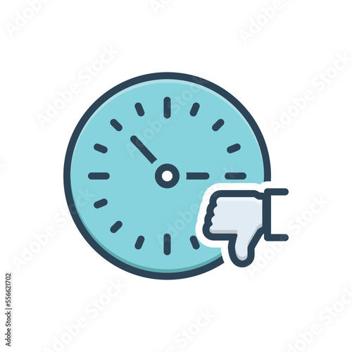 Color illustration icon for mostly