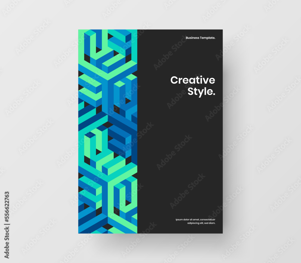 Simple geometric pattern presentation layout. Unique company identity design vector illustration. Simple geometric pattern presentation layout. Unique company identity design vector illustration.