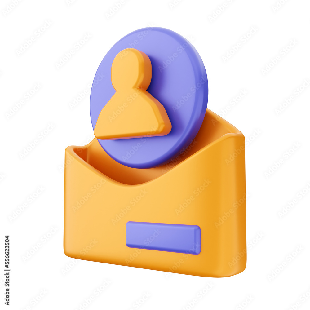 3d mail email envelope render icon illustration 3d mail email envelope render icon illustration