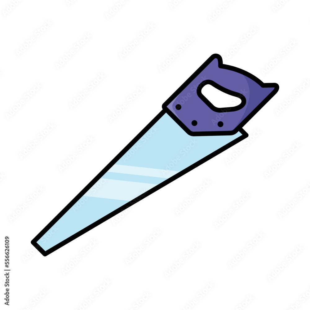 saw icon vector design template in white background saw icon vector design template in white background