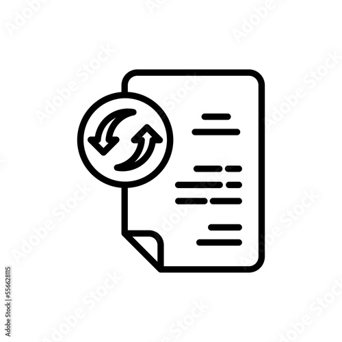 Resubmit icon in vector. Logotype