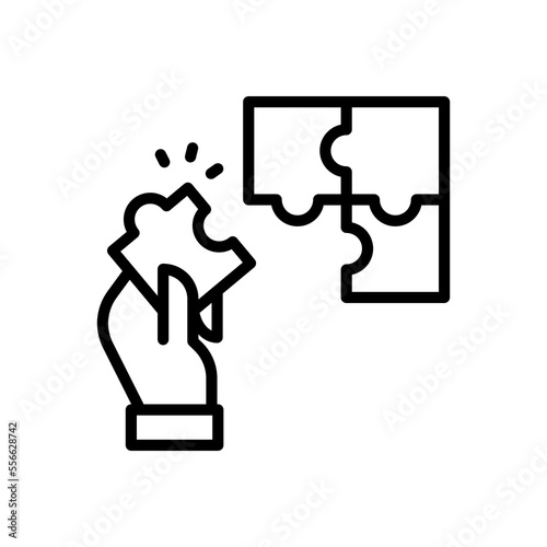 Solution icon in vector. Logotype