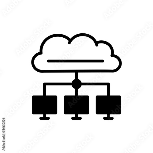 Cloud Network icon in vector. Logotype