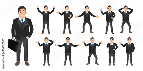 Flat set - people with different emotion