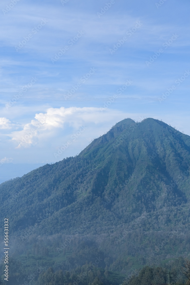 Obraz premium mountain landscape with clouds, mountains in the fog, clouds over the mountains, mountain landscape with fog, fog in the mountains