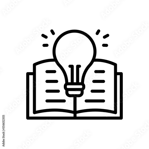 Knowledge  icon in vector. Logotype
