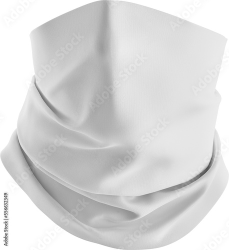 Neck Gaiter Isolated Mockup - 3D Illustration, Front View