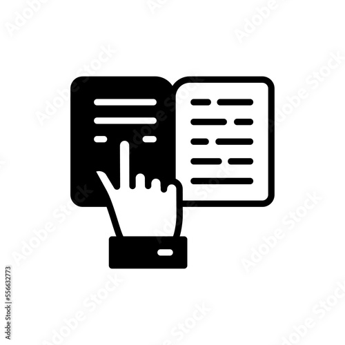 Read icon in vector. Logotype