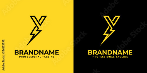 Letter Y Energy Logo, suitable for any business related to Energy or electricity with Y initials.