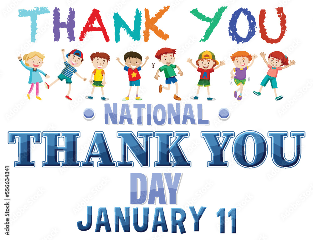 Happy National Thank You Day Banner