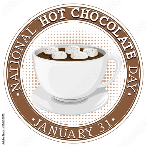 National Hot Chocolate Day Banner Design