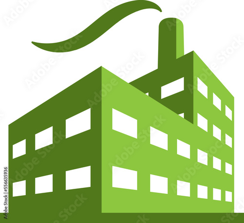 Industrial building factory svg