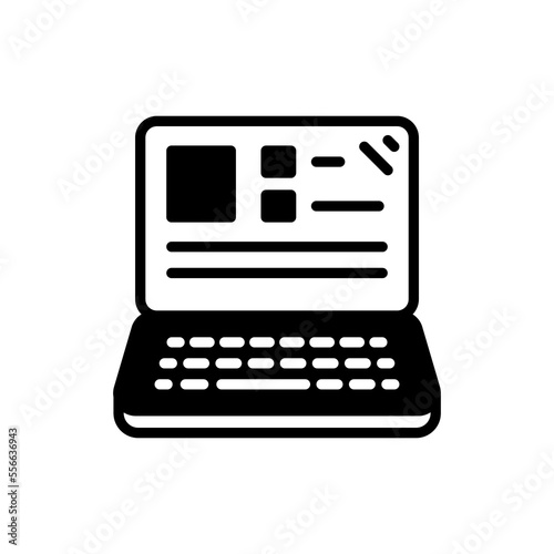 Laptop icon in vector. Logotype