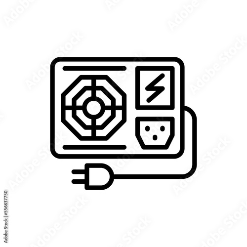 Power Supply icon in vector. Logotype