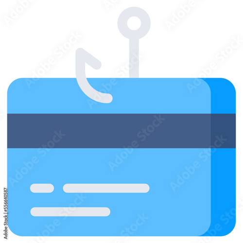 Unique design icon of card phishing 