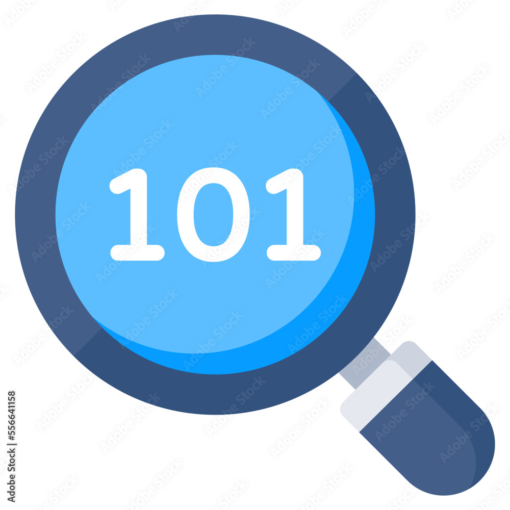 Premium download icon of search binary data Premium download icon of search binary data