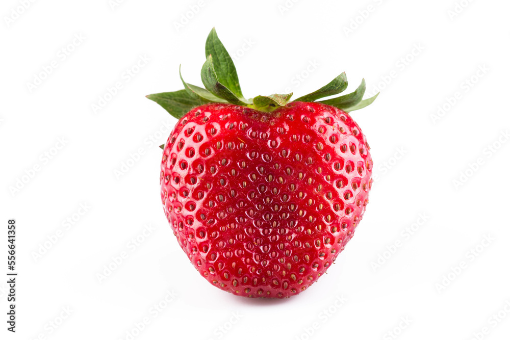 Close up of strawberry on white background Close up of strawberry on white background