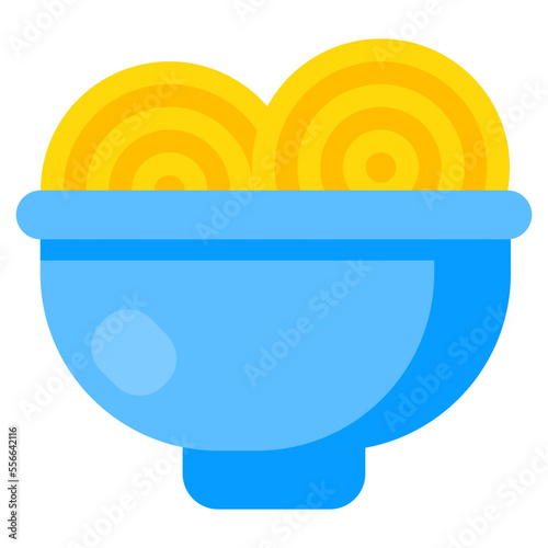 A yummy icon of pasta bowl