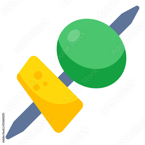 A unique design icon of bbq skewer
