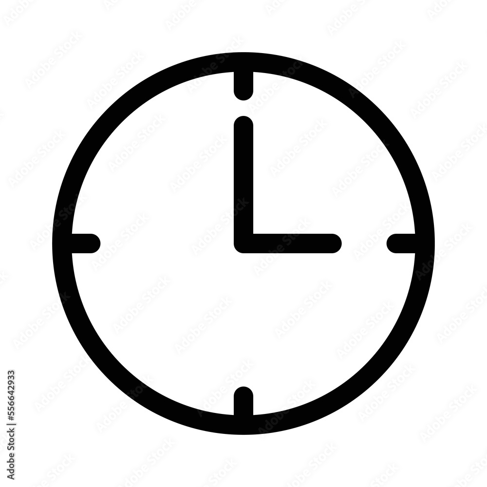 Clock icon vector design template Clock icon vector design template