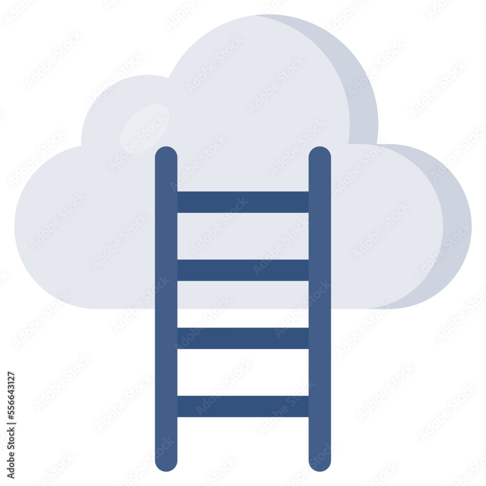 Perfect design icon of cloud career Perfect design icon of cloud career