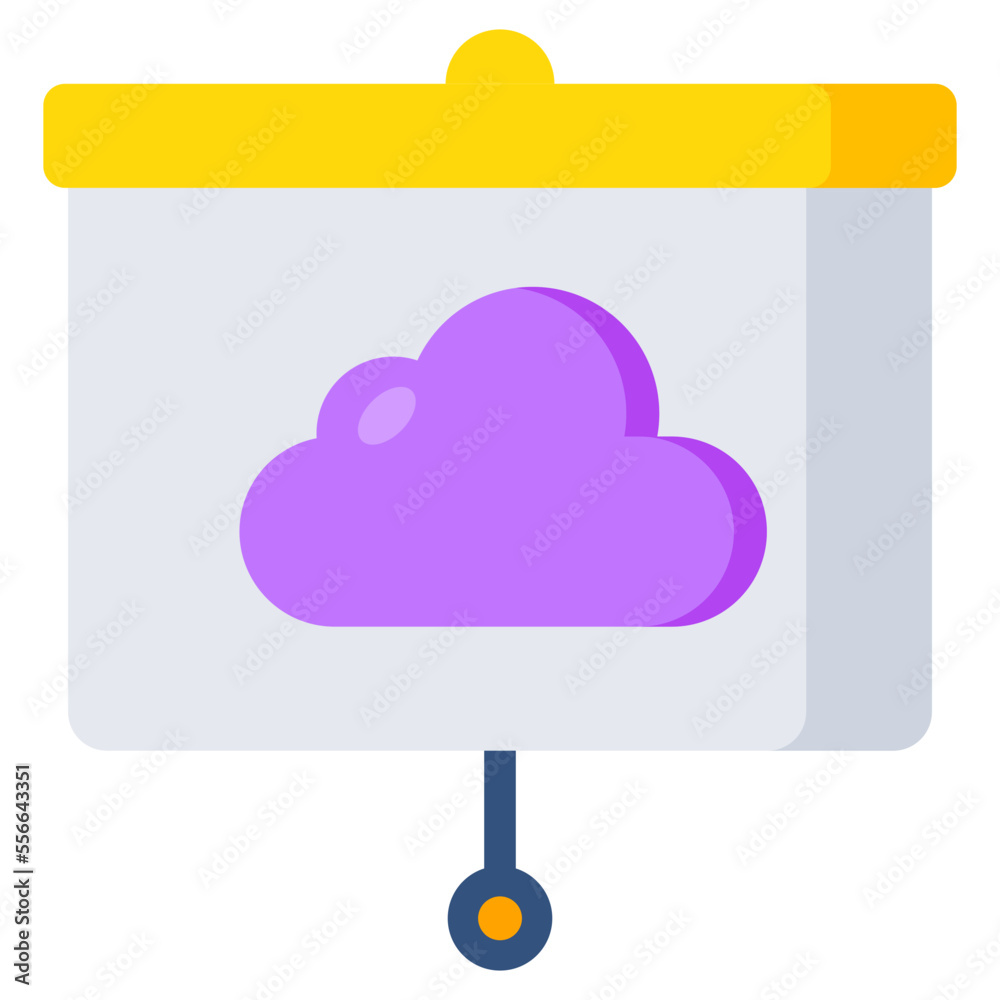 Vector design of cloud presentation Vector design of cloud presentation