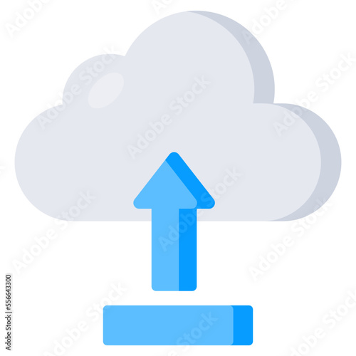 Modern design icon of cloud upload