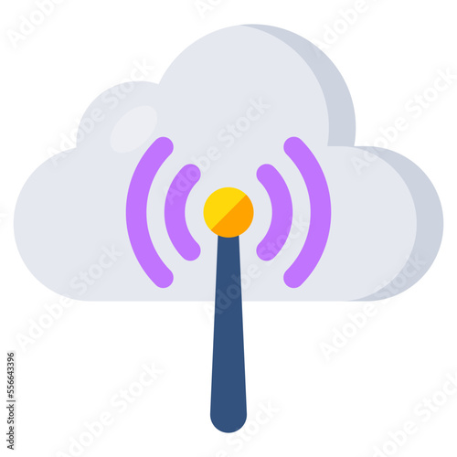 Perfect design icon of cloud hotspot 