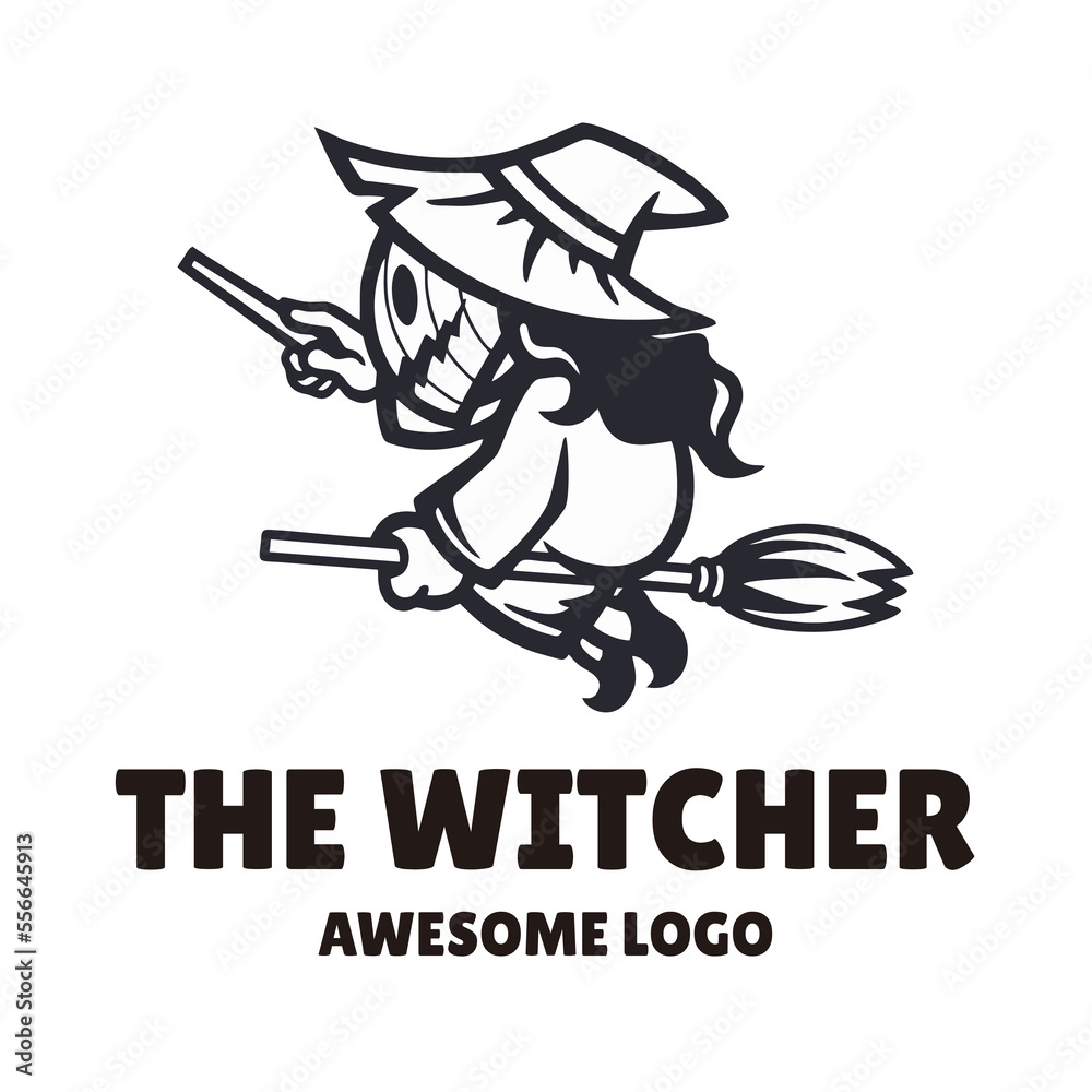 Fototapeta premium Illustration vector graphic of The Witcher, good for logo design