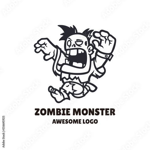 Illustration vector graphic of Zombie Monster, good for logo design