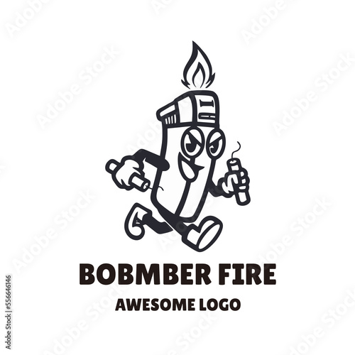 Illustration vector graphic of Bomber Fire, good for logo design photo