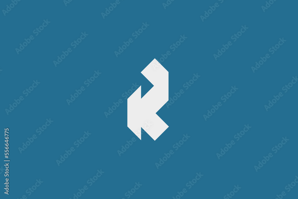 Illustration vector graphic of letter R bold Illustration vector graphic of letter R bold