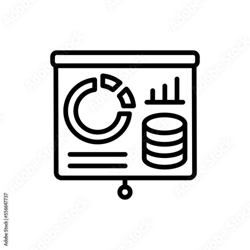 Visualization icon in vector. Logotype