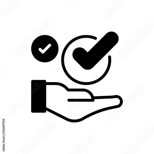 Check Mark icon in vector. Logotype