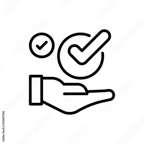Check Mark icon in vector. Logotype