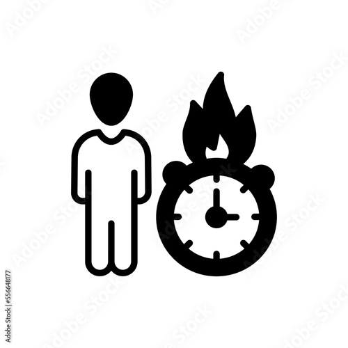 Deadline icon in vector. Logotype