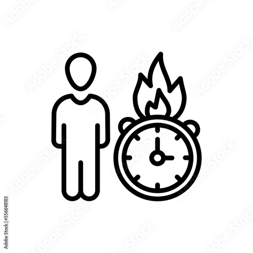 Deadline icon in vector. Logotype