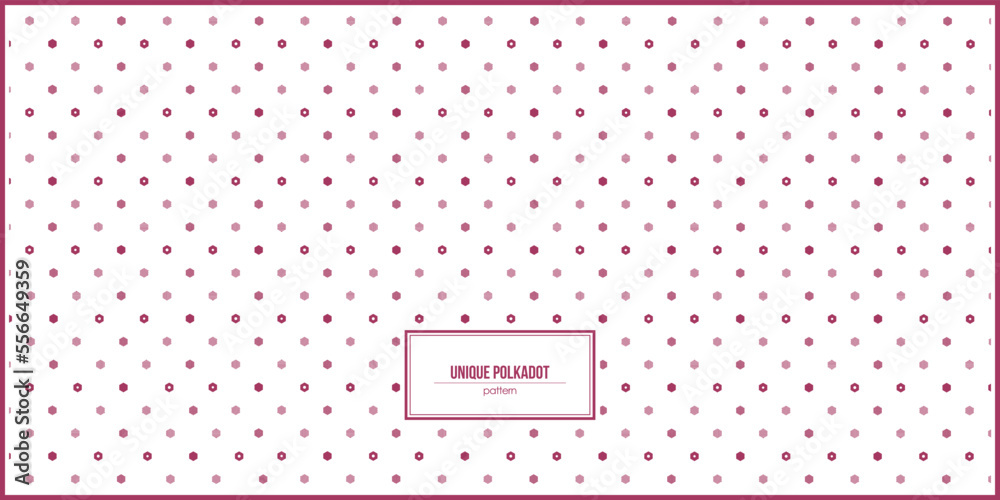 unique polkadot with hexagon shape pattern for paper wrapping