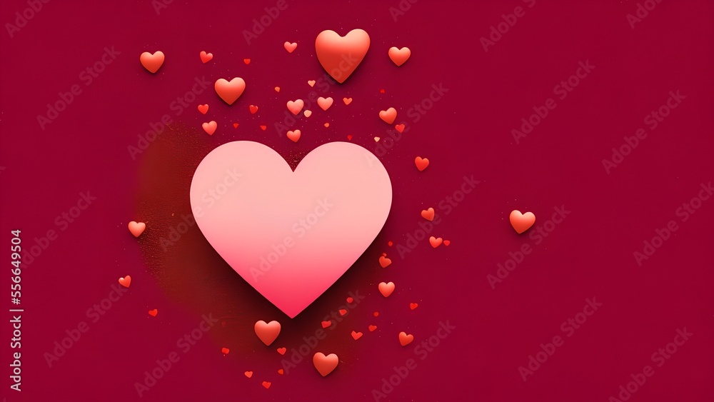 Valentine's Day gift background, shopping advertising background, advertising template