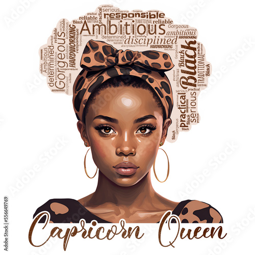 Capricorn Black Queen Beautiful