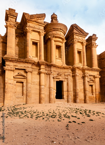 facade of Monastery in Petra,Jordan