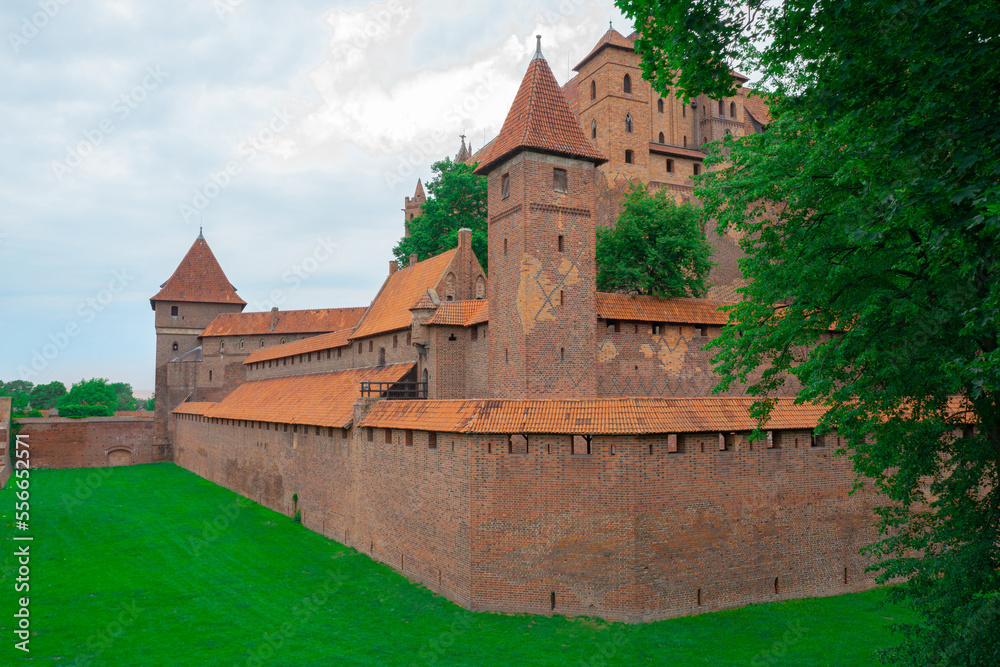 2022-06-12. castle fragment of the Teutonic Knights Order in Malbork, Poland 2022-06-12. castle fragment of the Teutonic Knights Order in Malbork, Poland