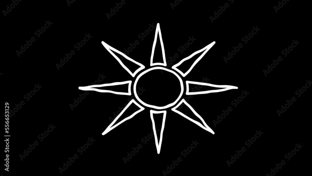 Sun icon sign or symbol animation. White Highlight Elements. Doodle loop animation. doodle style on transparent background. Jittery Artistic Motion. scribble seamless loop animation. Sun icon sign or symbol animation. White Highlight Elements. Doodle loop animation. doodle style on transparent background. Jittery Artistic Motion. scribble seamless loop animation.