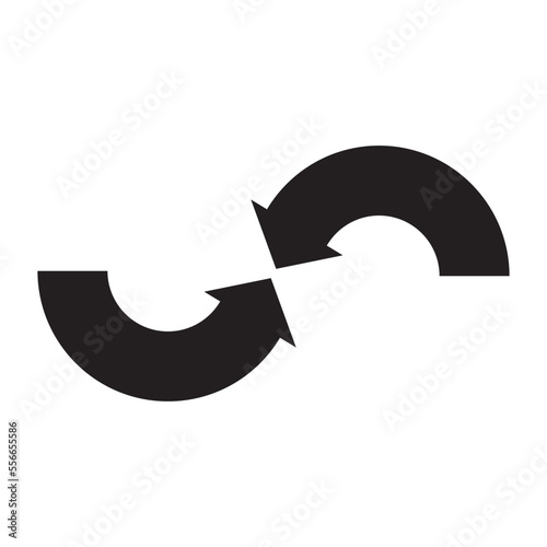two arrows pointing each other up down icon 